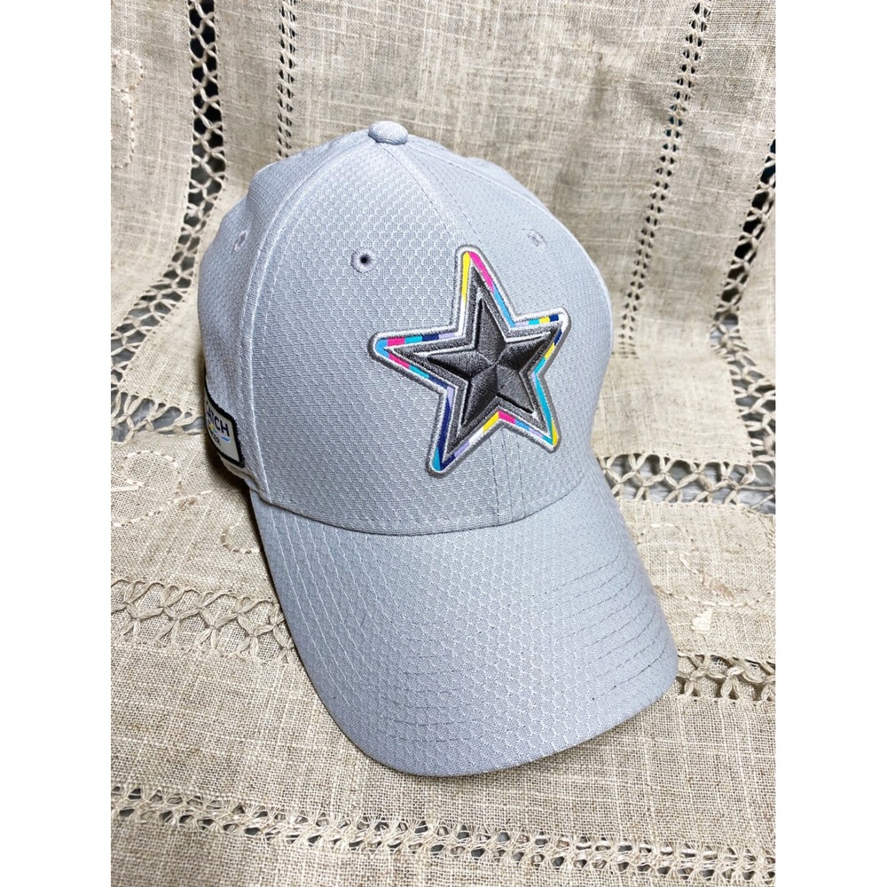 NFL Dallas Cowboys Crucial Catch 39THIRTY Stretch Fit Hat Grey Medium-Large